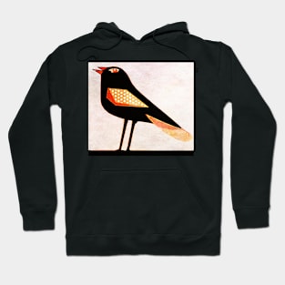 Simple Modern Pop Art Blackbird Hoodie